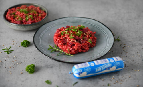 Krupoto s červenou řepou