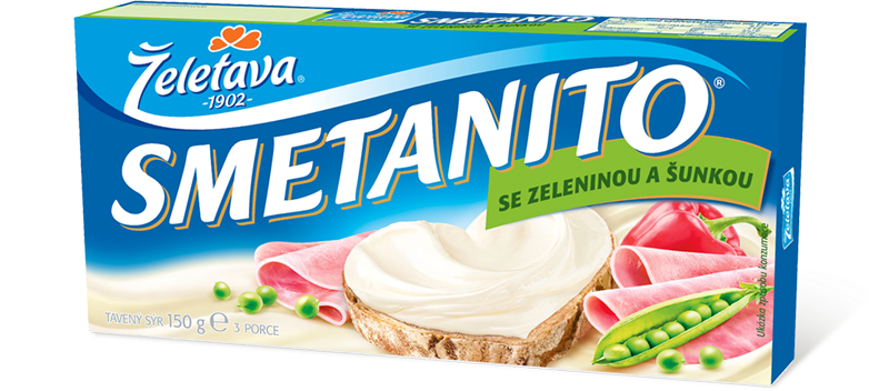 Smetanito se zeleninou a šunkou